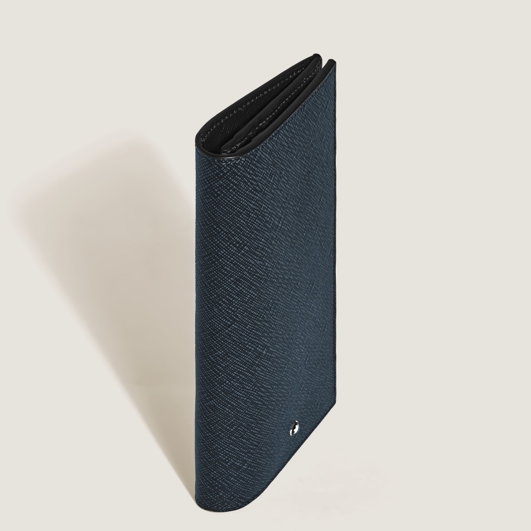 Sartorial wallet 14cc with zipped pocket 