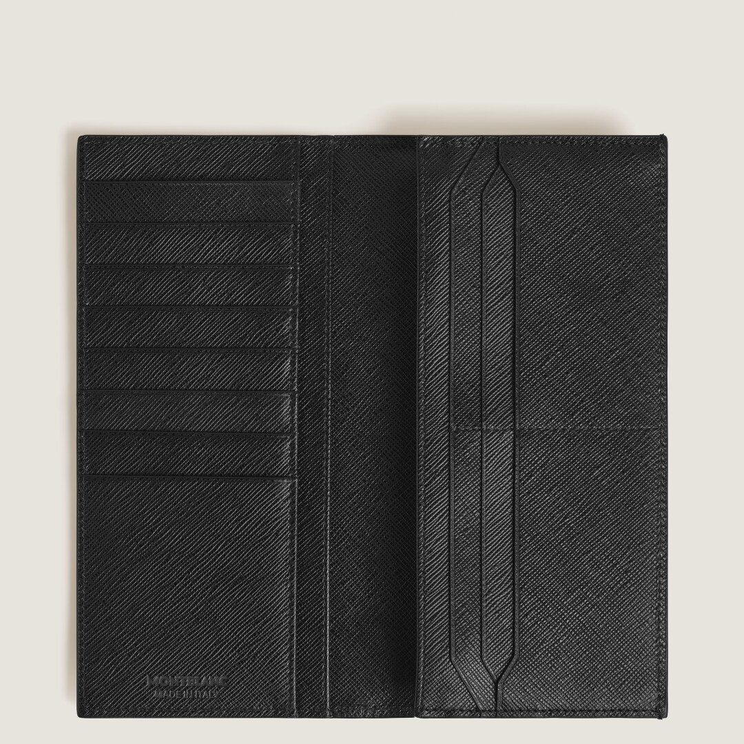 Sartorial wallet 14cc with zipped pocket 