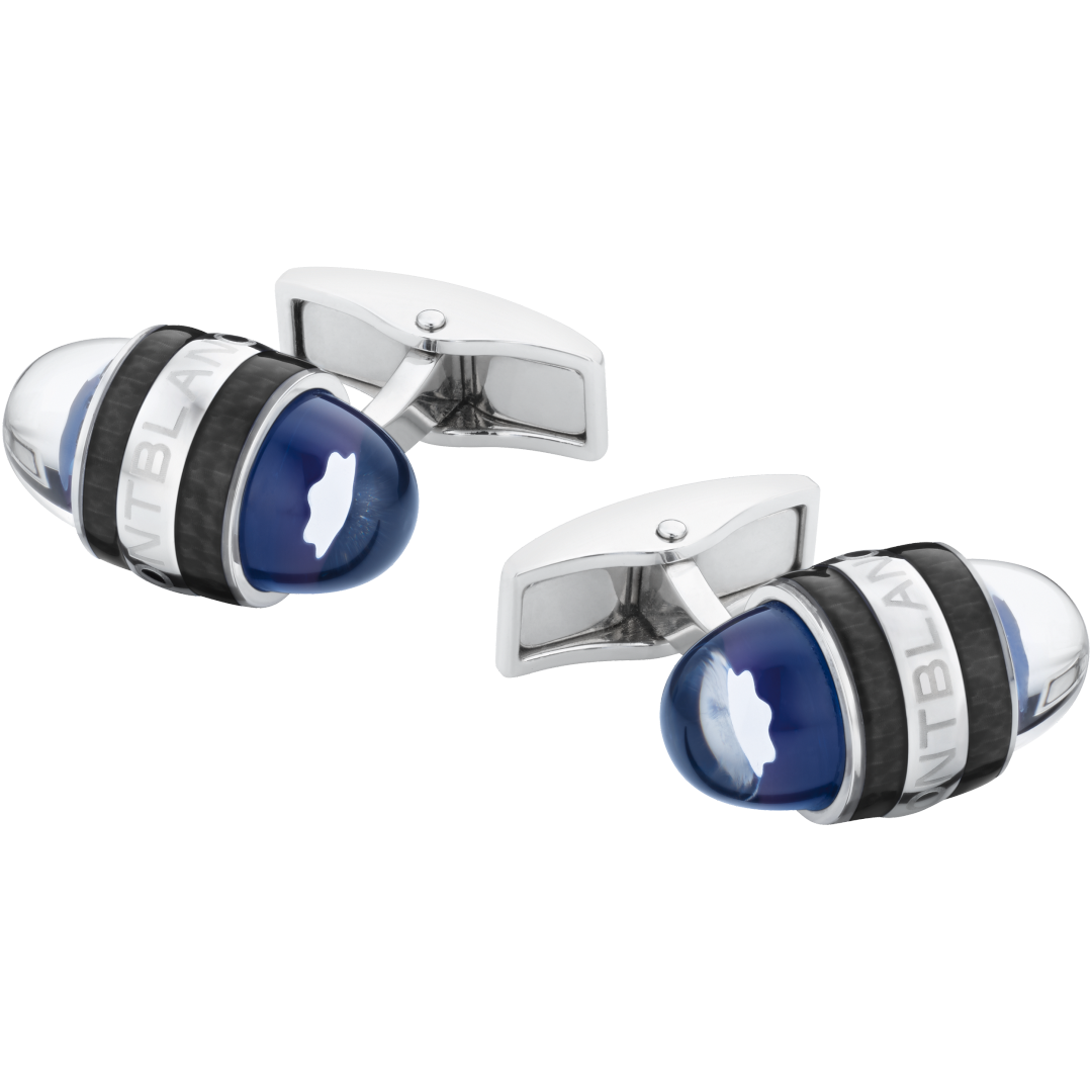 万宝龙星际行者系列精钢漆面袖扣