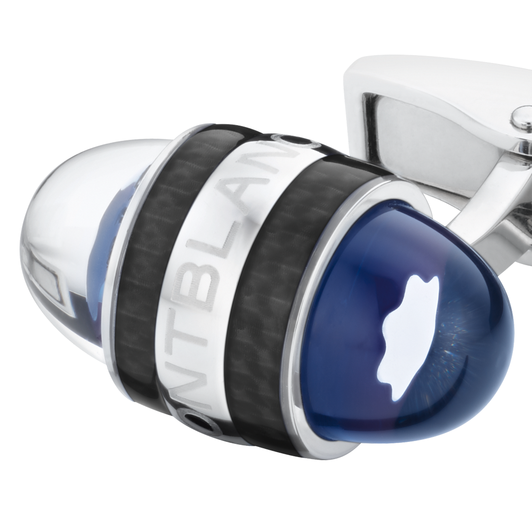 万宝龙星际行者系列精钢漆面袖扣