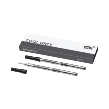 MB124520 - 2支装签字笔笔芯（M型），冷感灰