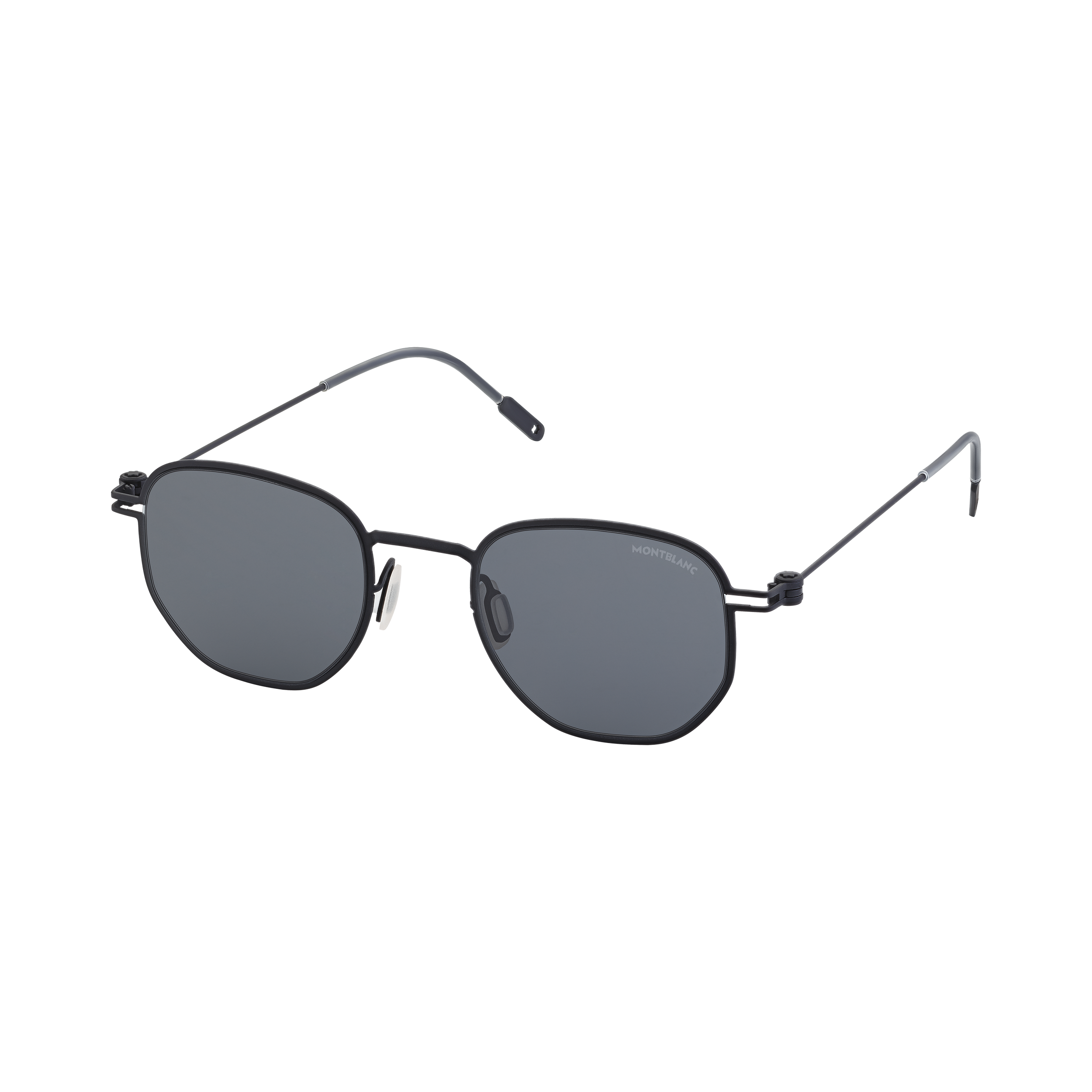 黑色金属镜框圆形太阳镜