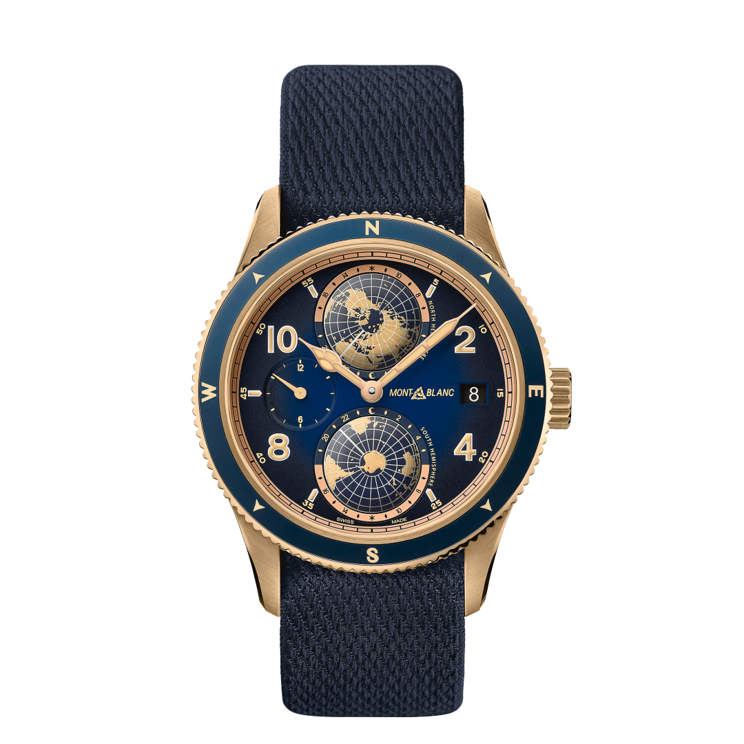 万宝龙1858系列南北半球世界时腕表 梅斯纳尔限量款（全球262枚）