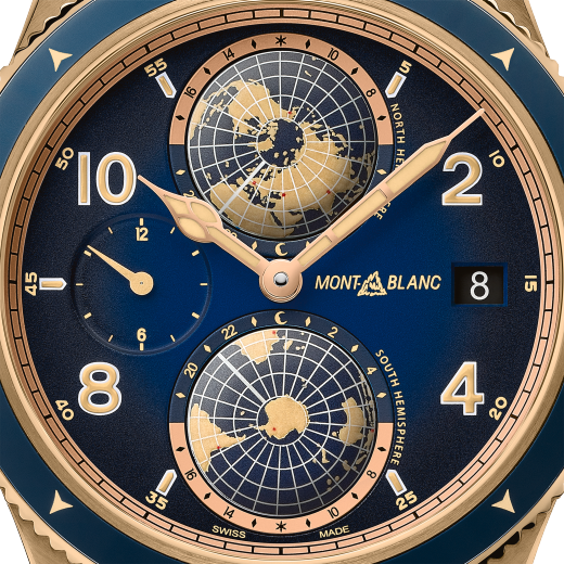 万宝龙1858系列南北半球世界时腕表 梅斯纳尔限量款（全球262枚）