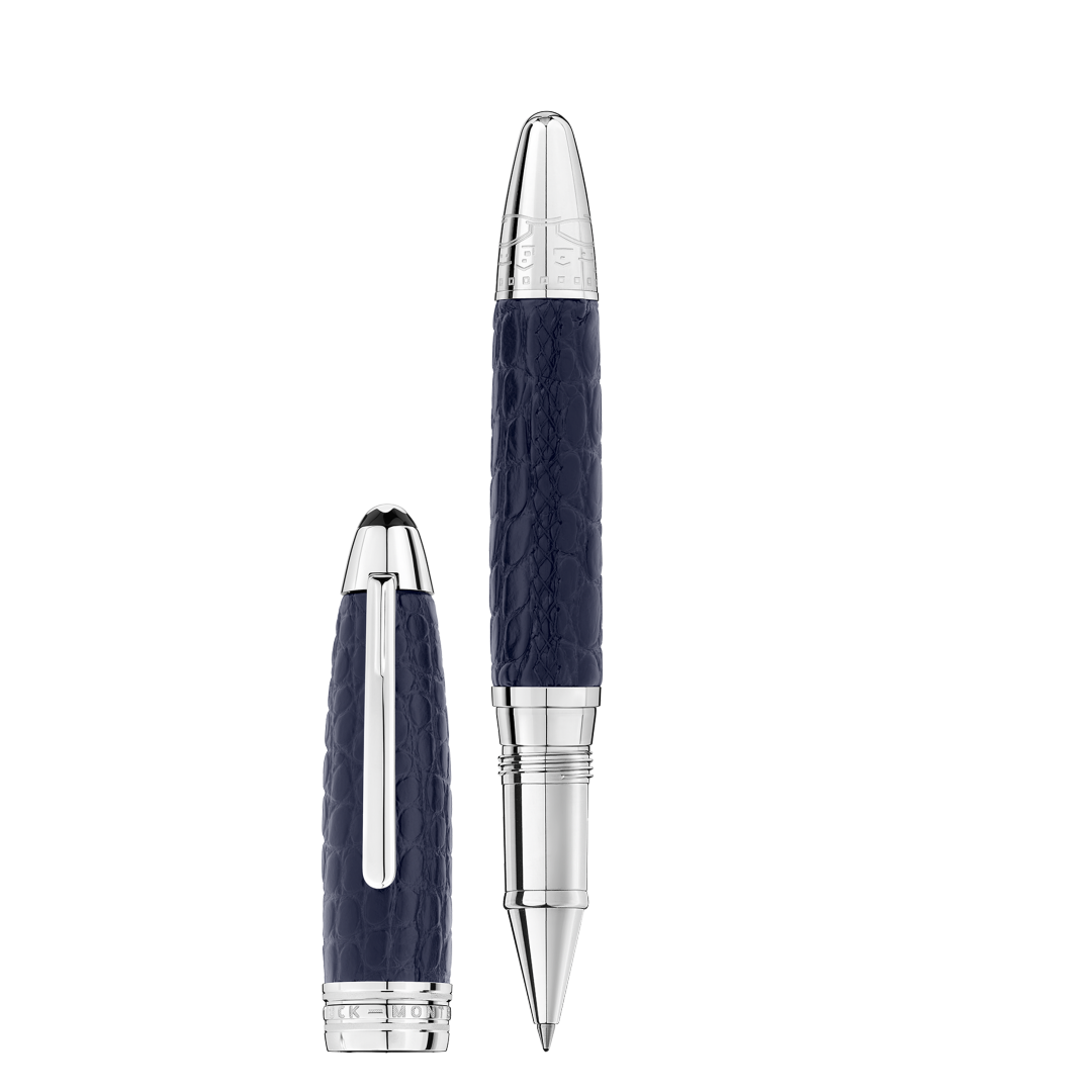 巨匠系列异域皮革蓝色鳄鱼皮签字笔