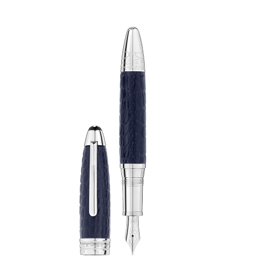 巨匠系列异域皮革蓝色鳄鱼皮墨水笔