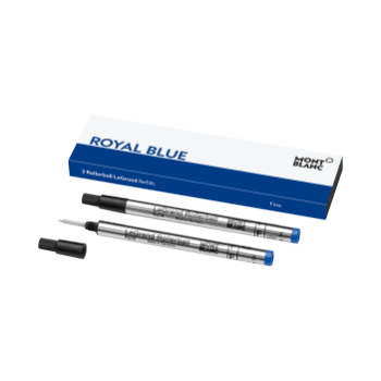 MB128227 - 2支装豪华款签字笔笔芯，皇家蓝（F型）