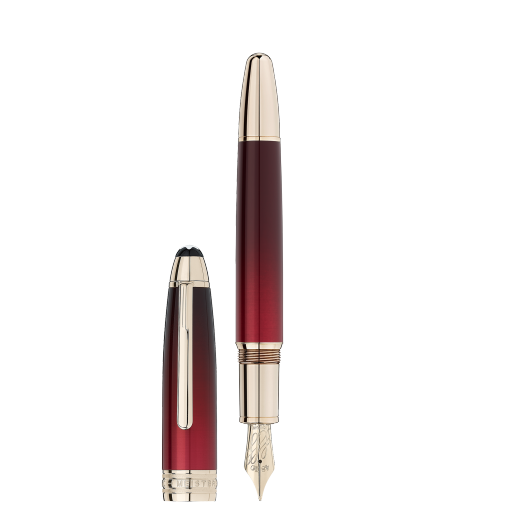 大班书法字体贵金属系列勃艮第红漆面柔性笔咀