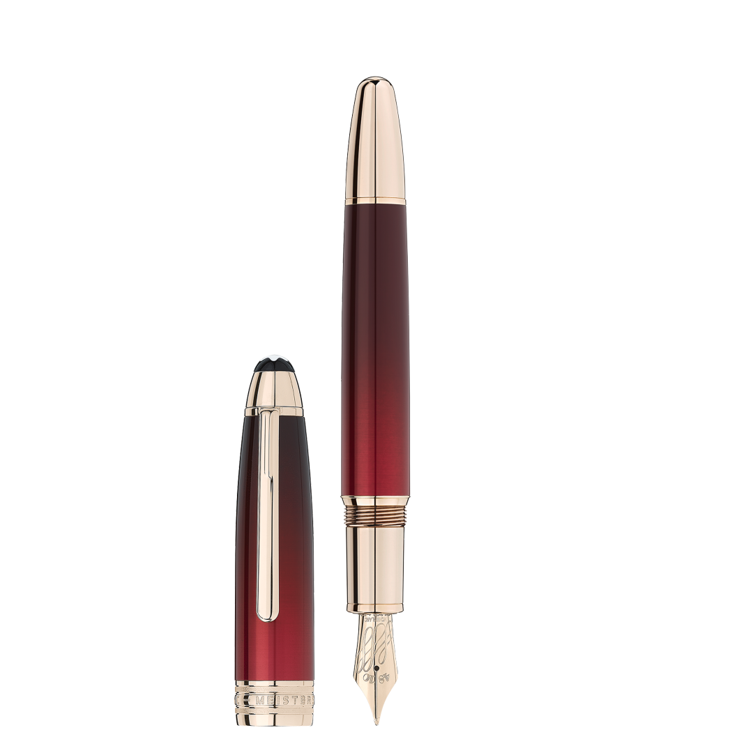 大班书法字体贵金属系列勃艮第红漆面柔性笔咀