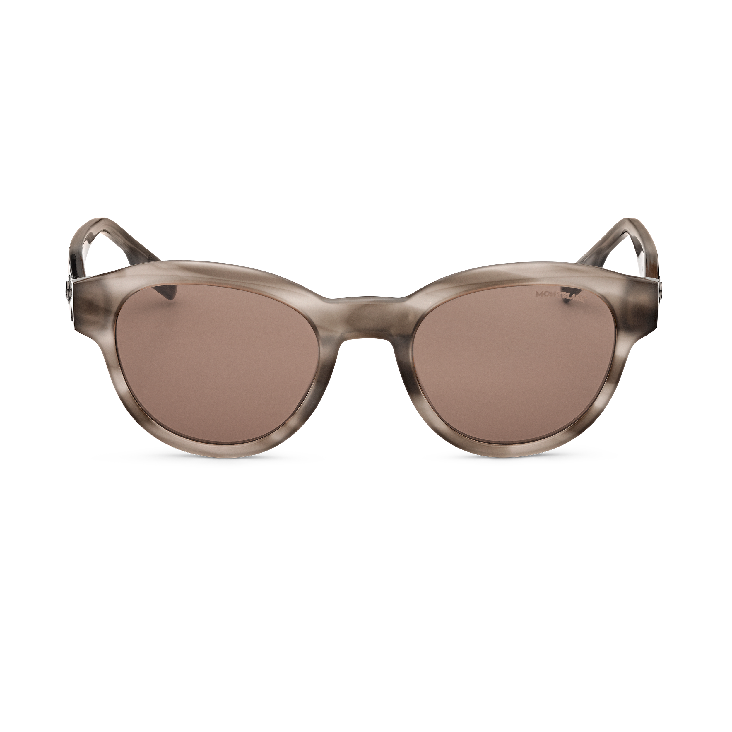 哈瓦那色醋酸脂镜框圆形太阳镜