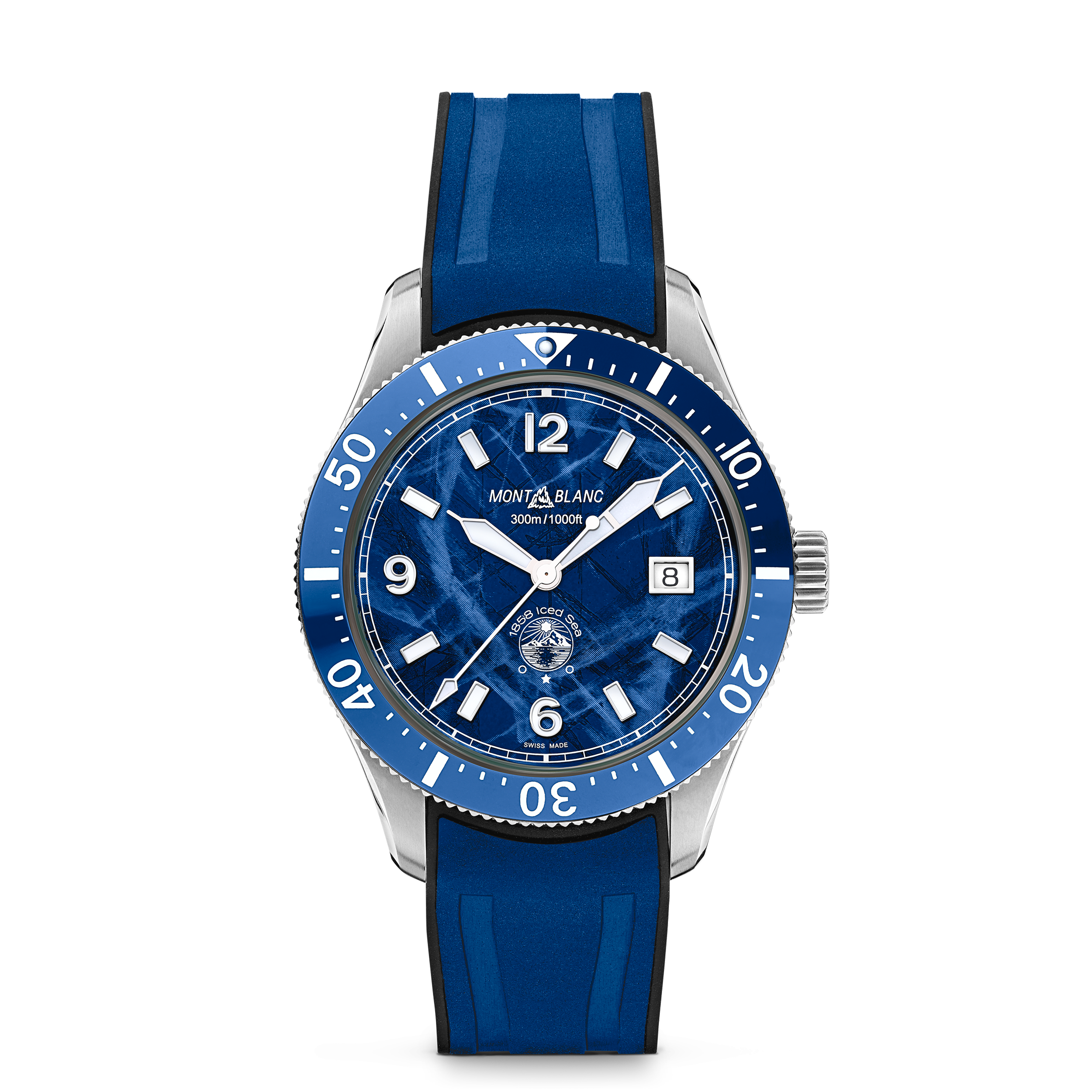 万宝龙冰川系列自动上链日期腕表