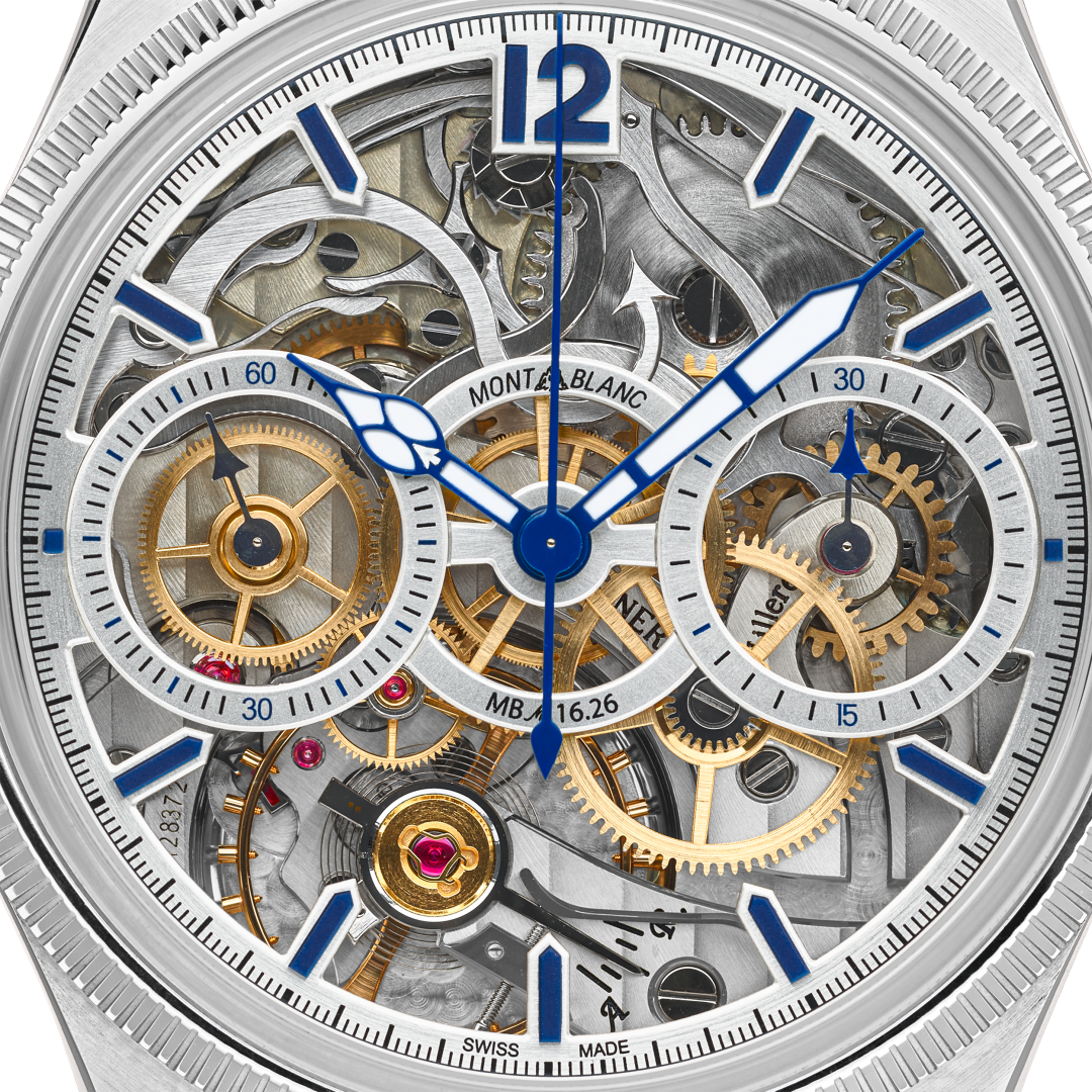 万宝龙1858系列反转机芯单按钮计时码表（全球58枚）