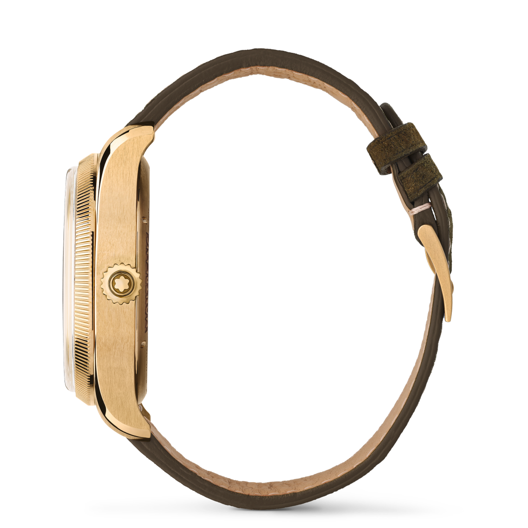 万宝龙1858系列反转机芯单按钮计时码表 青柠金限量款 （全球18枚）