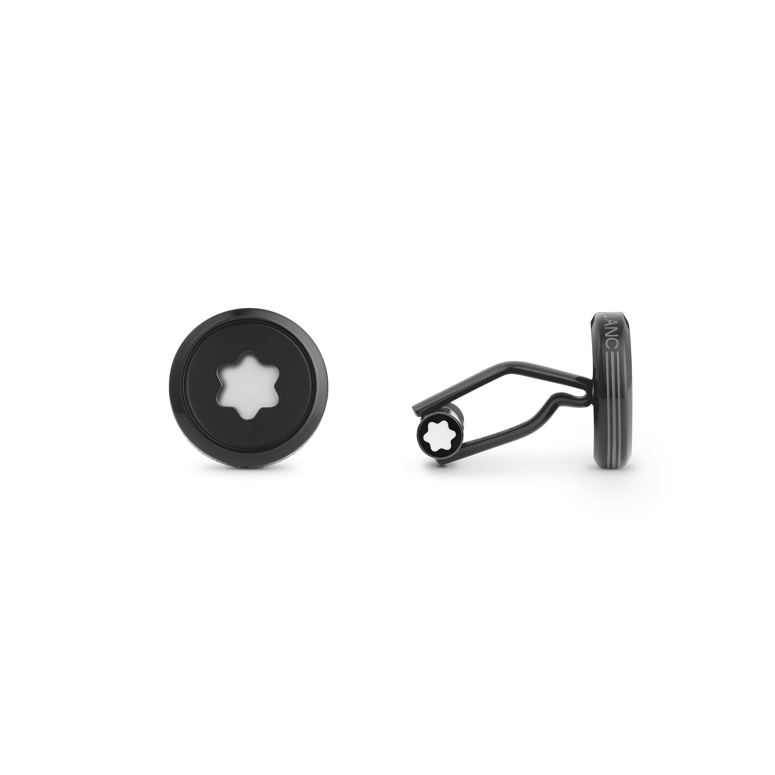 万宝龙星际行者暗夜寰宇系列黑色袖扣