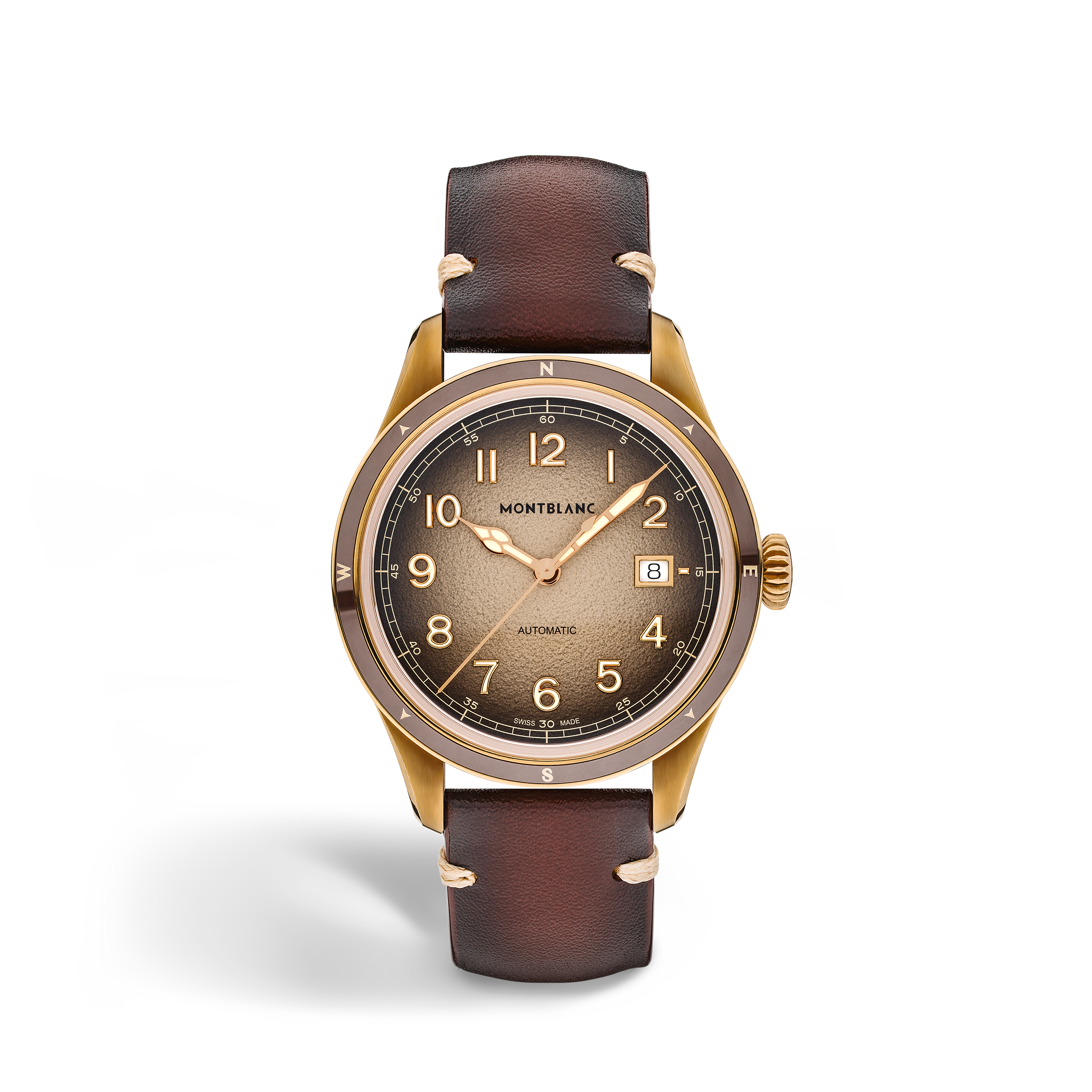 1858系列自动上链无氧腕表 沙砾棕特别款