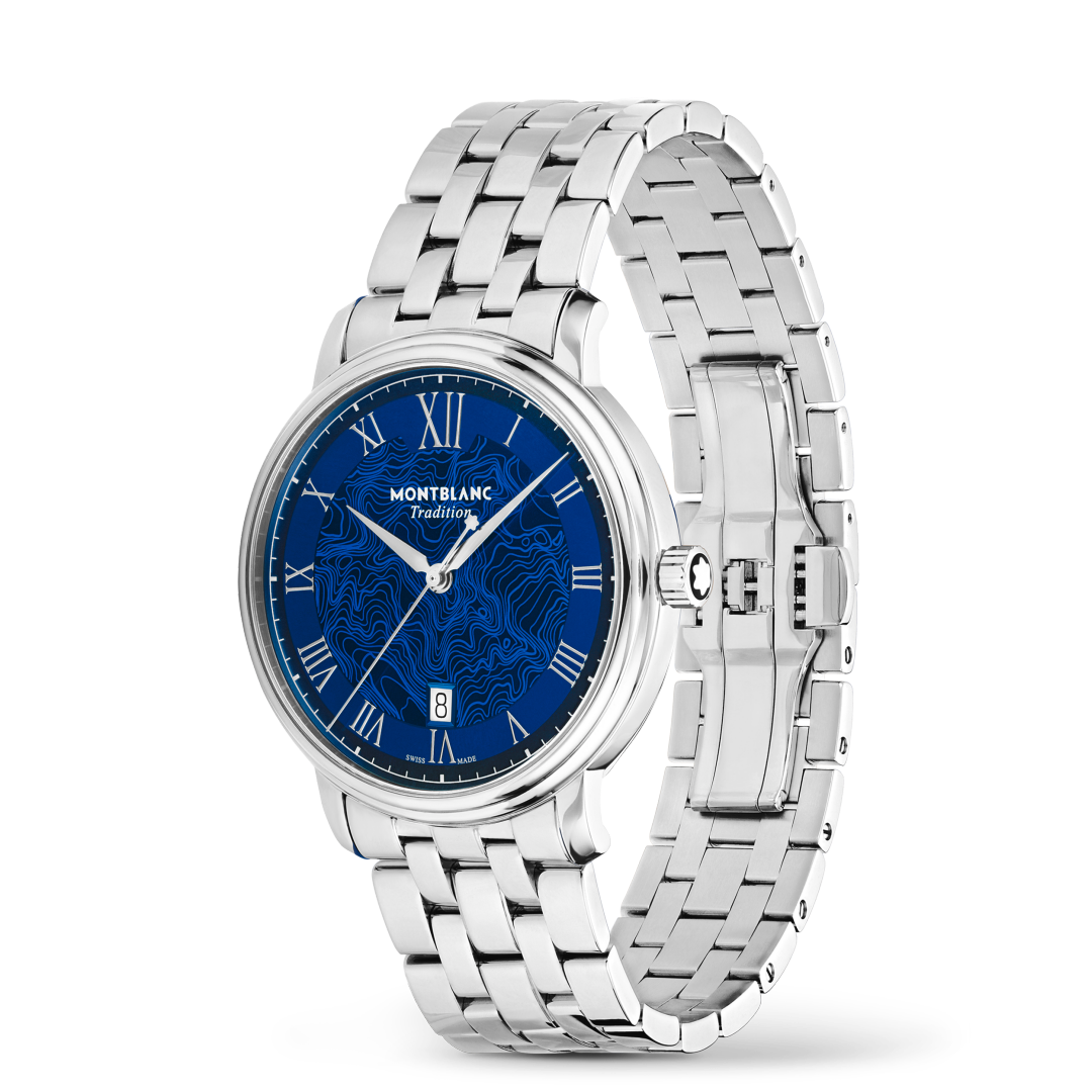万宝龙传统系列日期自动上链腕表 午夜蓝