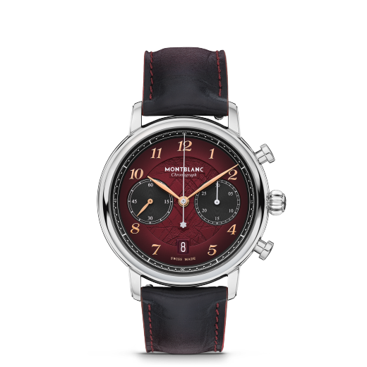 万宝龙明星系列计时腕表 勃艮第红（全球1786枚）