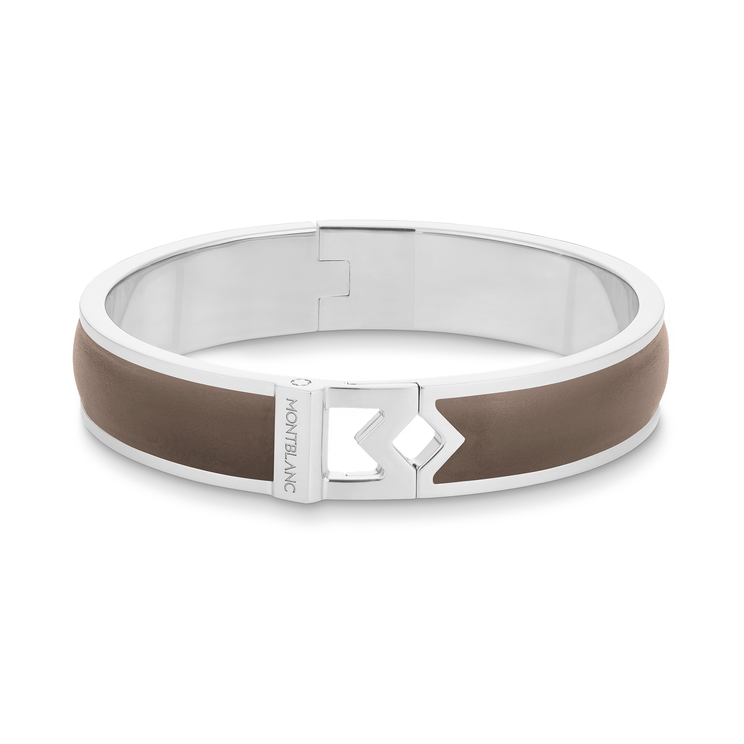 万宝龙M扣精钢手环 大地棕