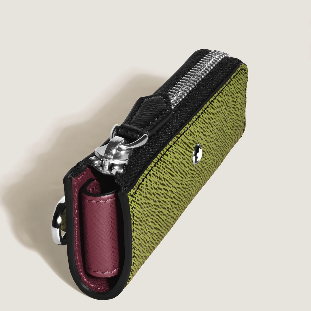 匠心系列1支装小号笔袋双色款（青柠绿配波尔多红）