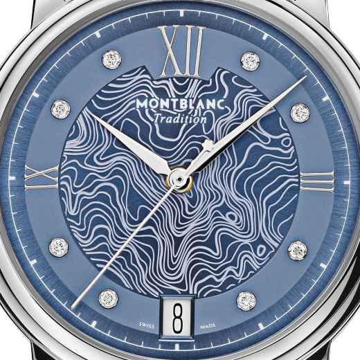 万宝龙传统系列日期自动上链腕表 星河蓝