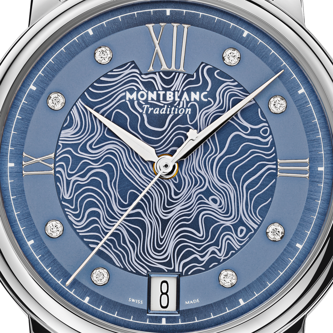 万宝龙传统系列日期自动上链腕表 星河蓝