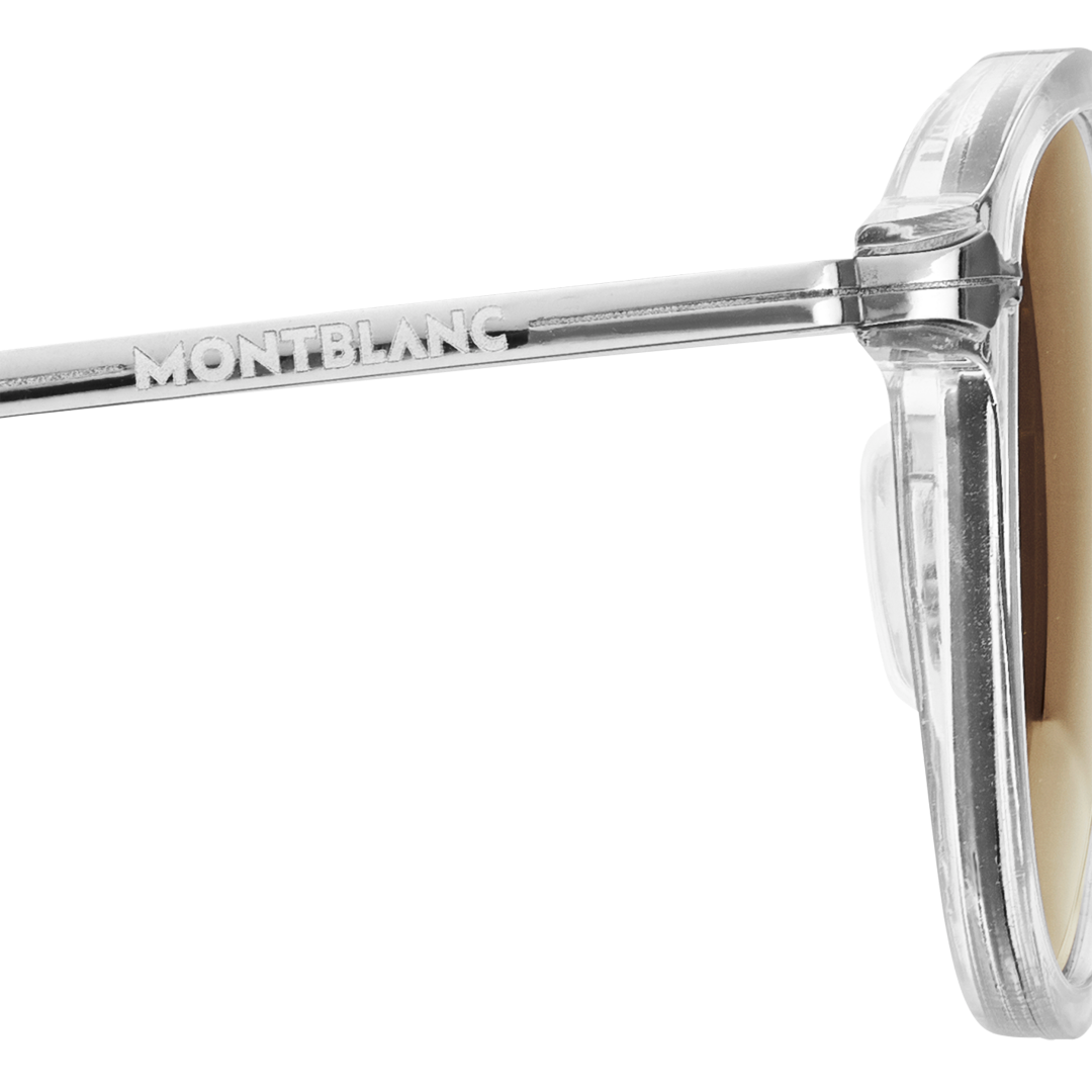 灰色注塑成型镜框圆形太阳镜