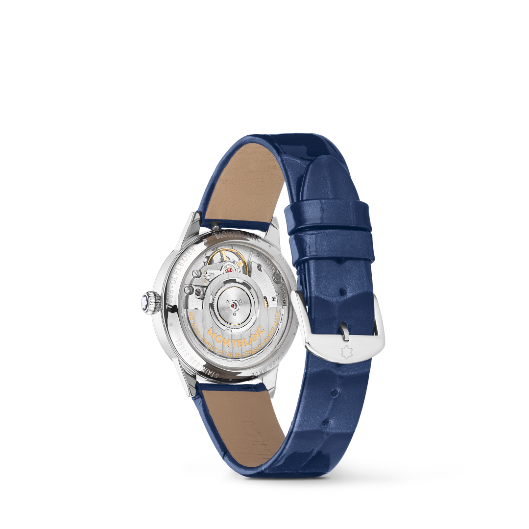 万宝龙宝曦系列昼夜显示腕表 30毫米（珠光蓝表带）