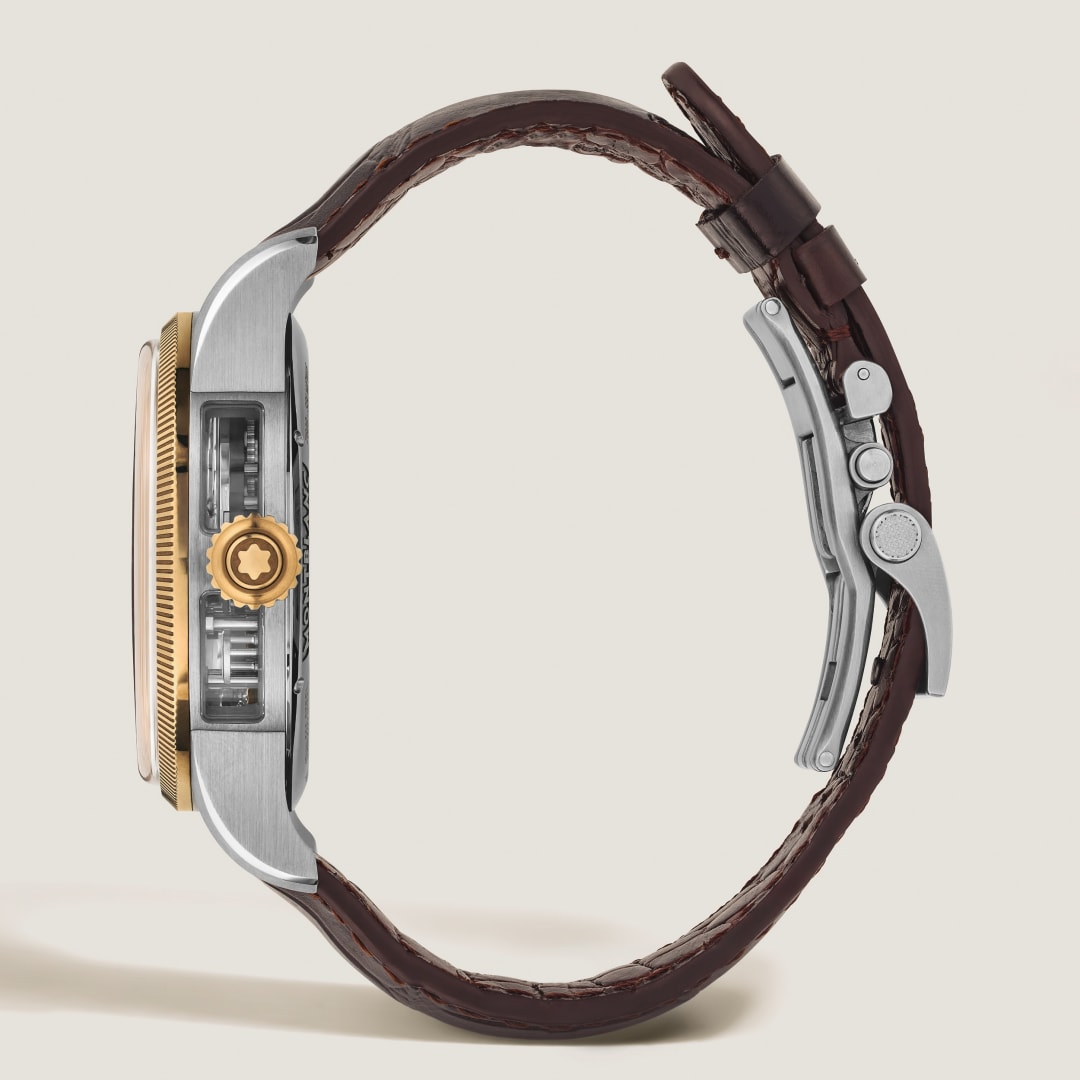 美耐华反转机芯单按钮计时腕表 沙砾棕（全球100枚）