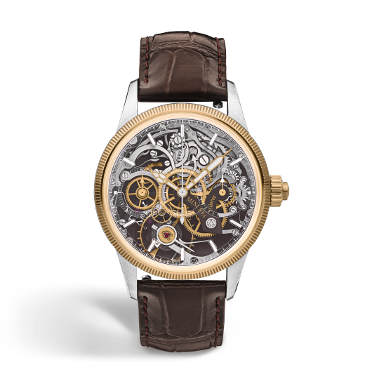 美耐华反转机芯单按钮计时腕表 沙砾棕（全球100枚）