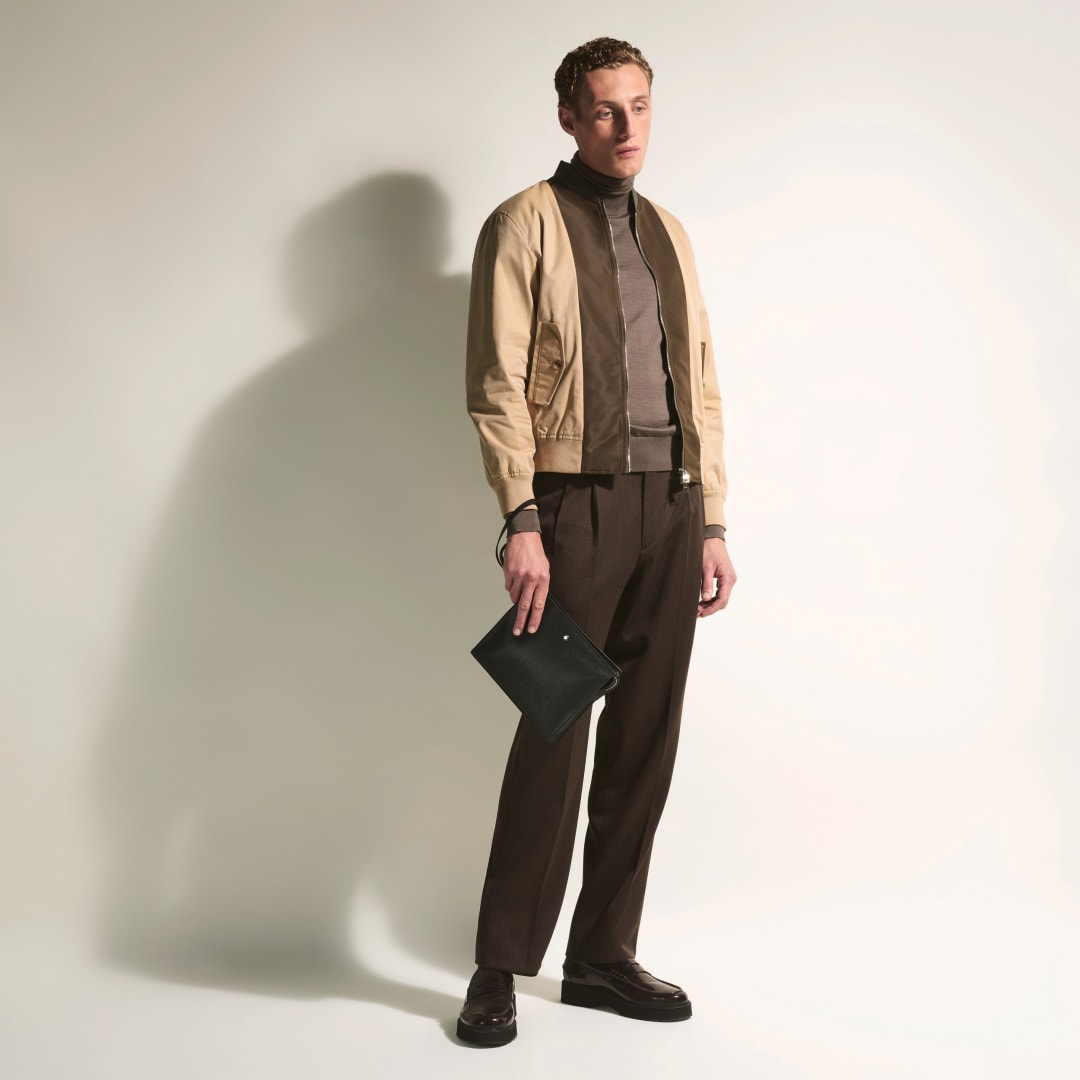 匠心系列手拿包 经典黑