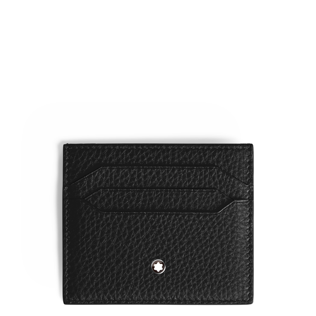 软皮精选系列6卡位卡片夹 经典黑