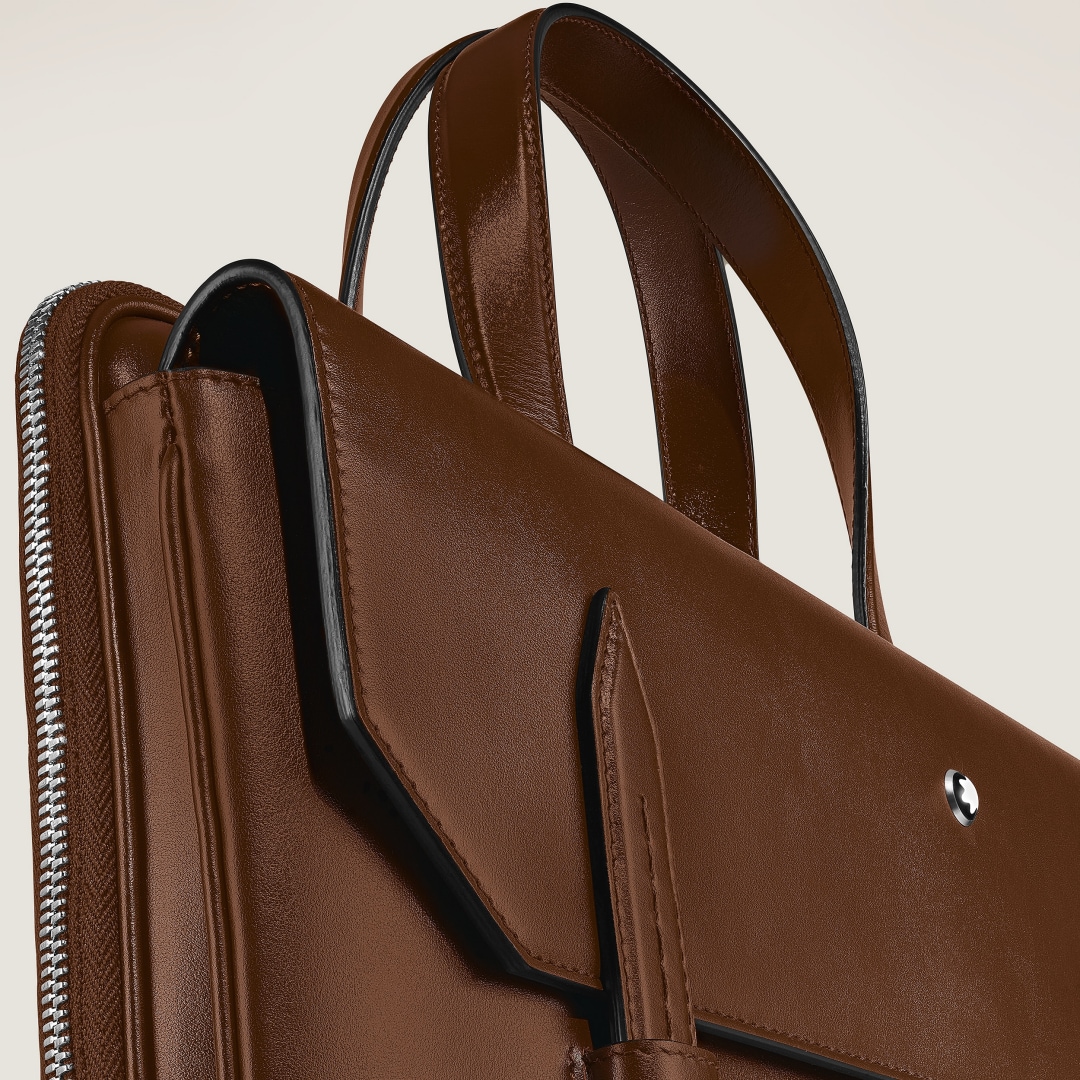 Thin Briefcase in Meisterstück Leather