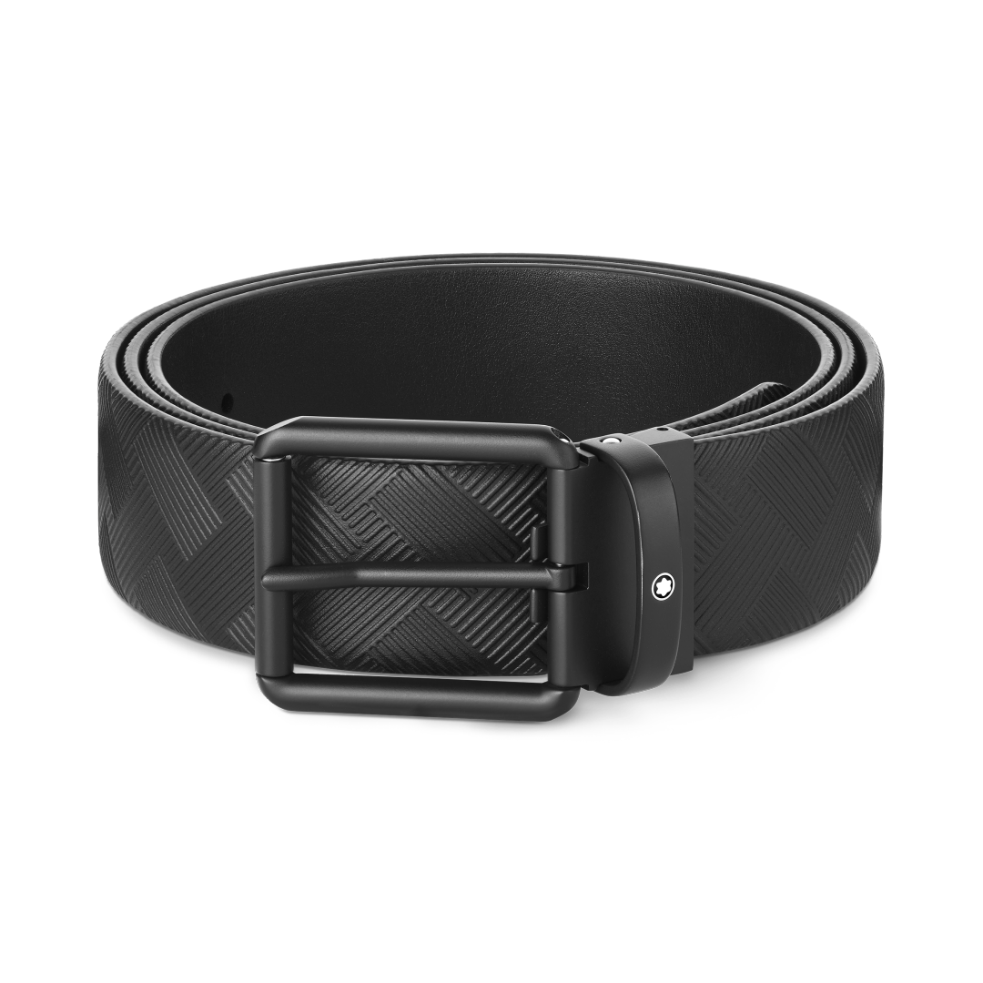 万宝龙风尚3.0系列方形带扣印花腰带 35毫米