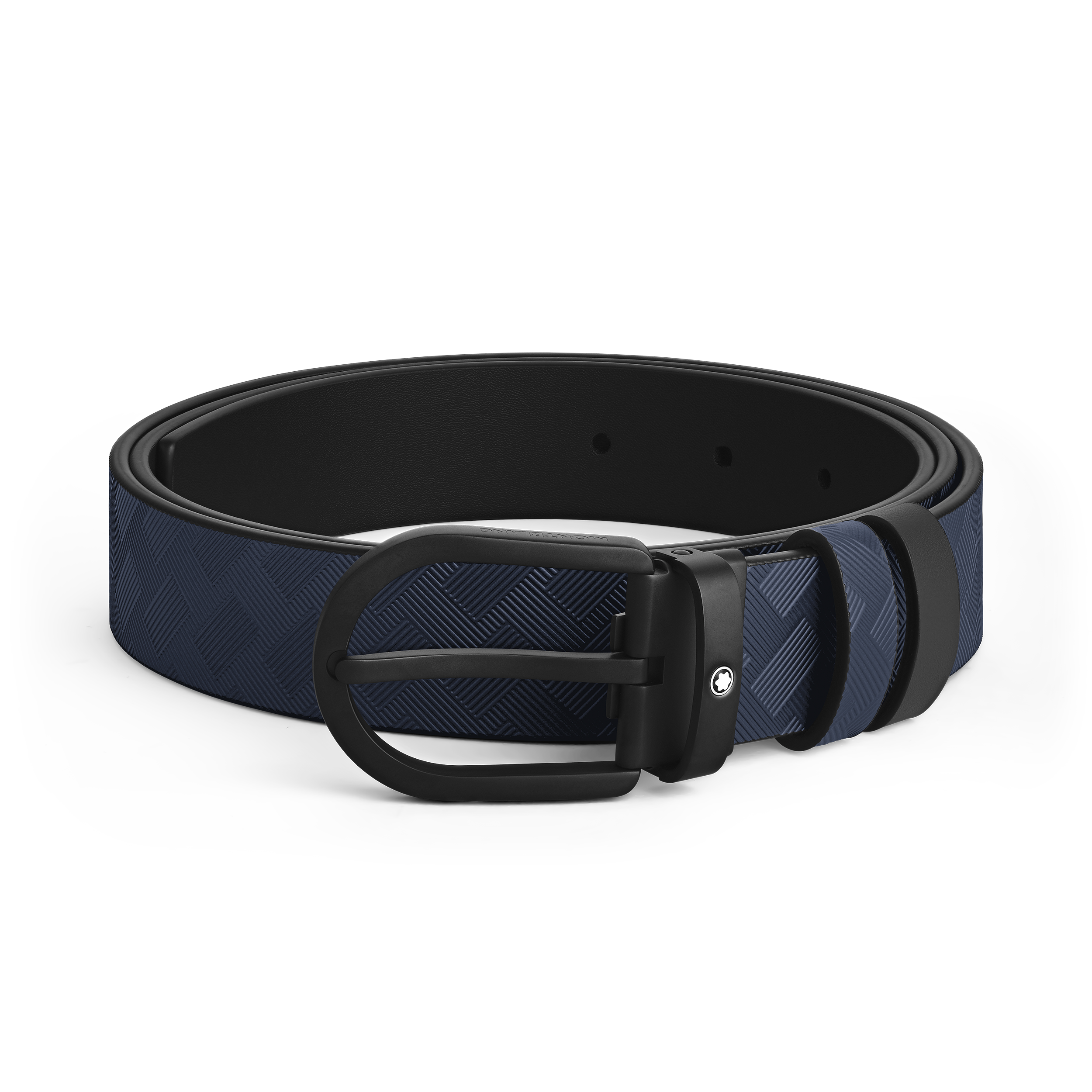 马蹄扣双面腰带 墨水蓝/经典黑 30毫米
