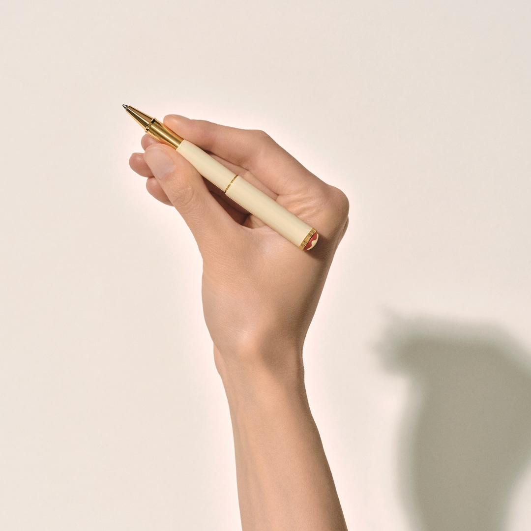 传承系列红与黑特别款口袋签字笔 象牙白