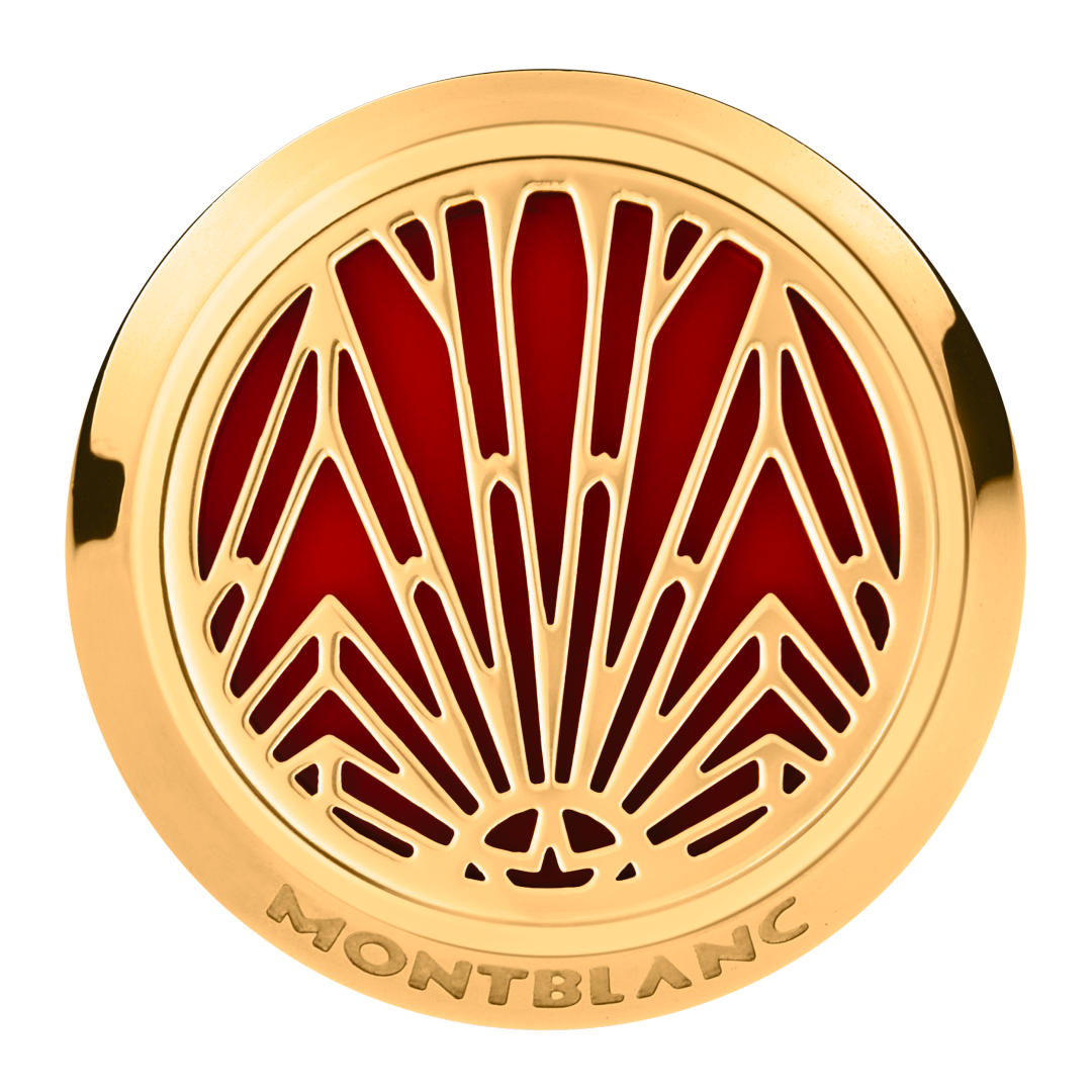 万宝龙大班系列起源特别款袖扣 珊瑚红