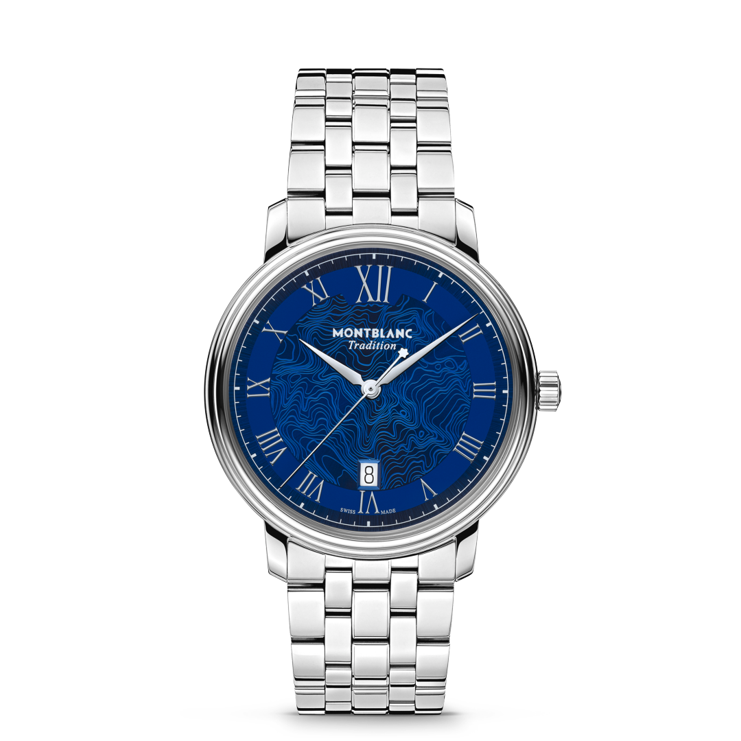 万宝龙传统系列日期自动上链腕表 午夜蓝