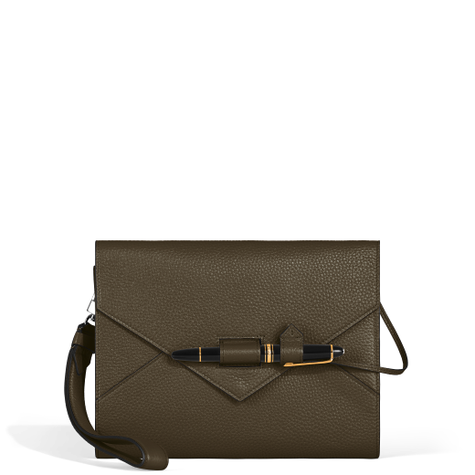 随行笔记粒纹皮质封套