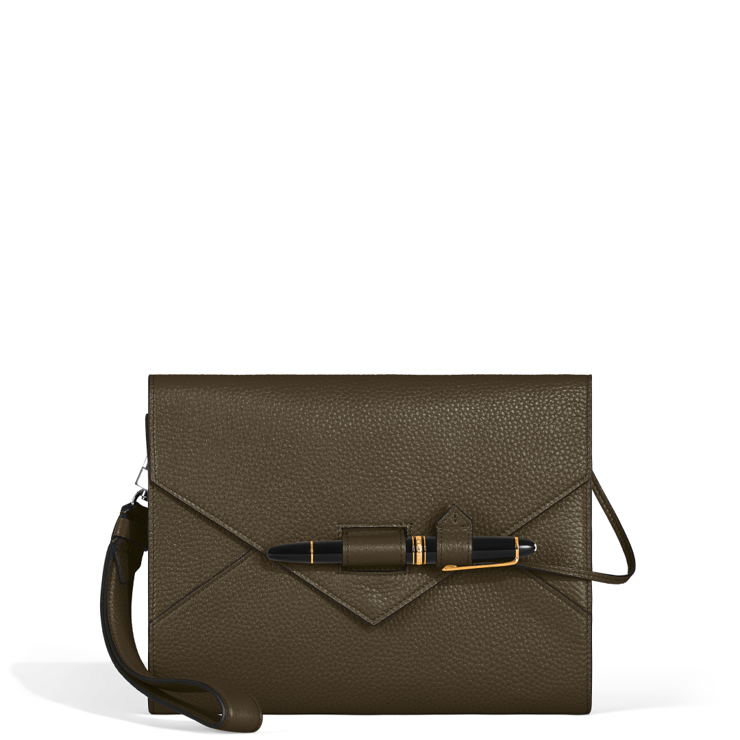 随行笔记粒纹皮质封套