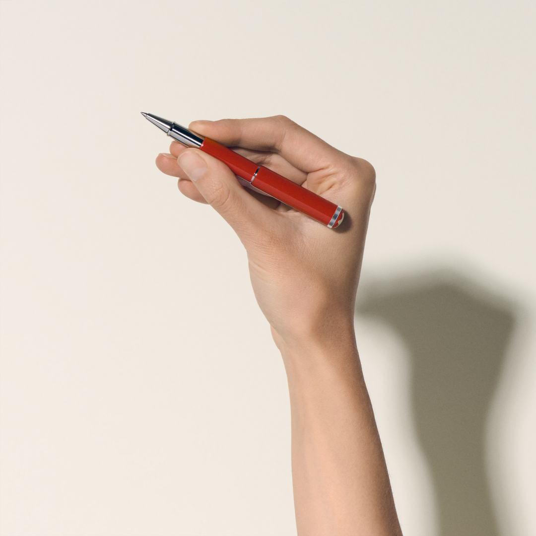 传承系列红与黑特别款口袋签字笔 珊瑚红