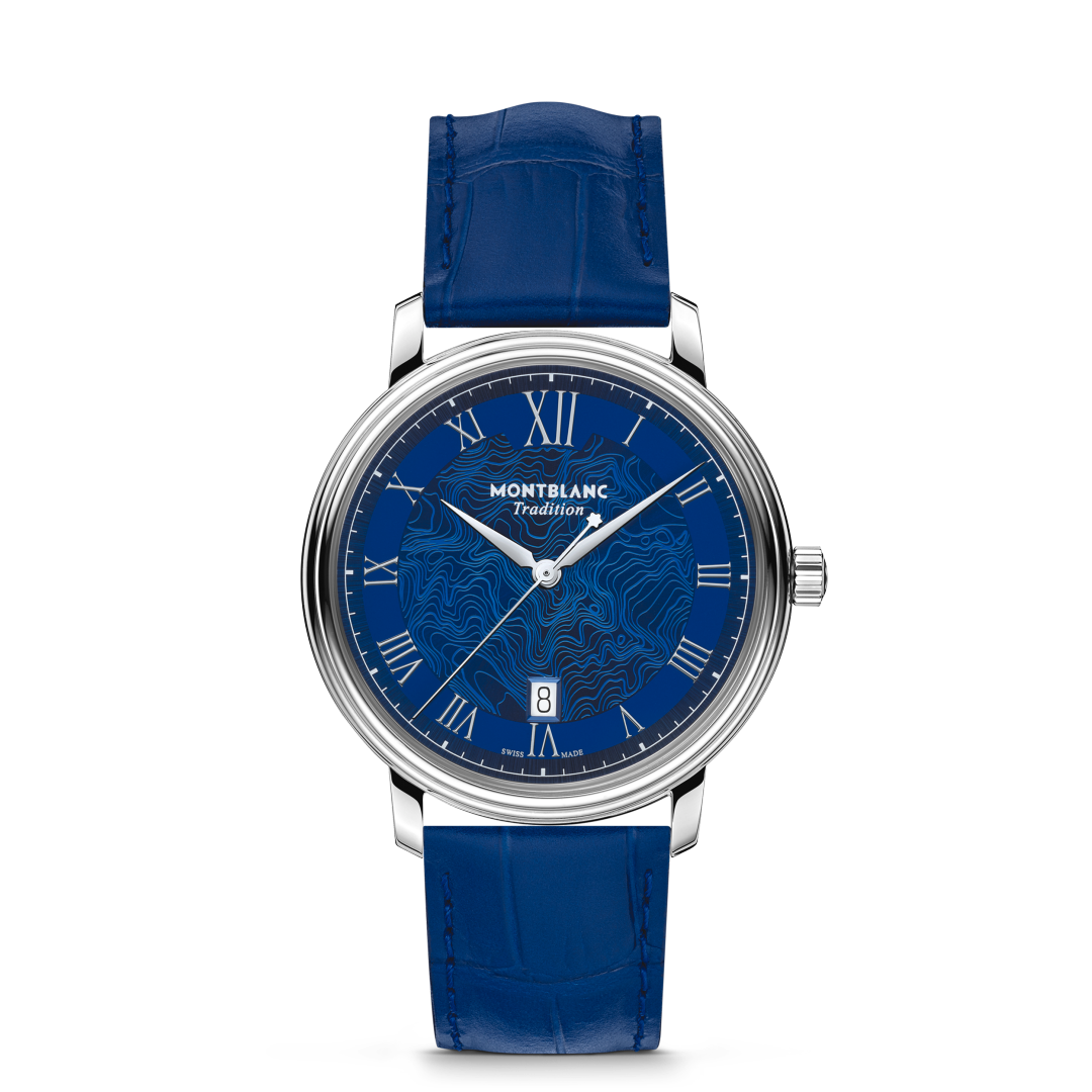 万宝龙传统系列日期自动上链腕表 午夜蓝