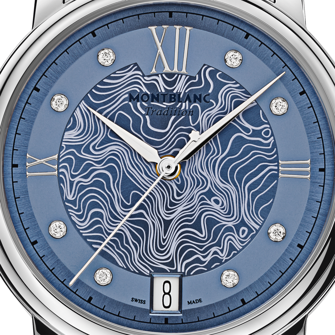 万宝龙传统系列日期自动上链腕表 星河蓝