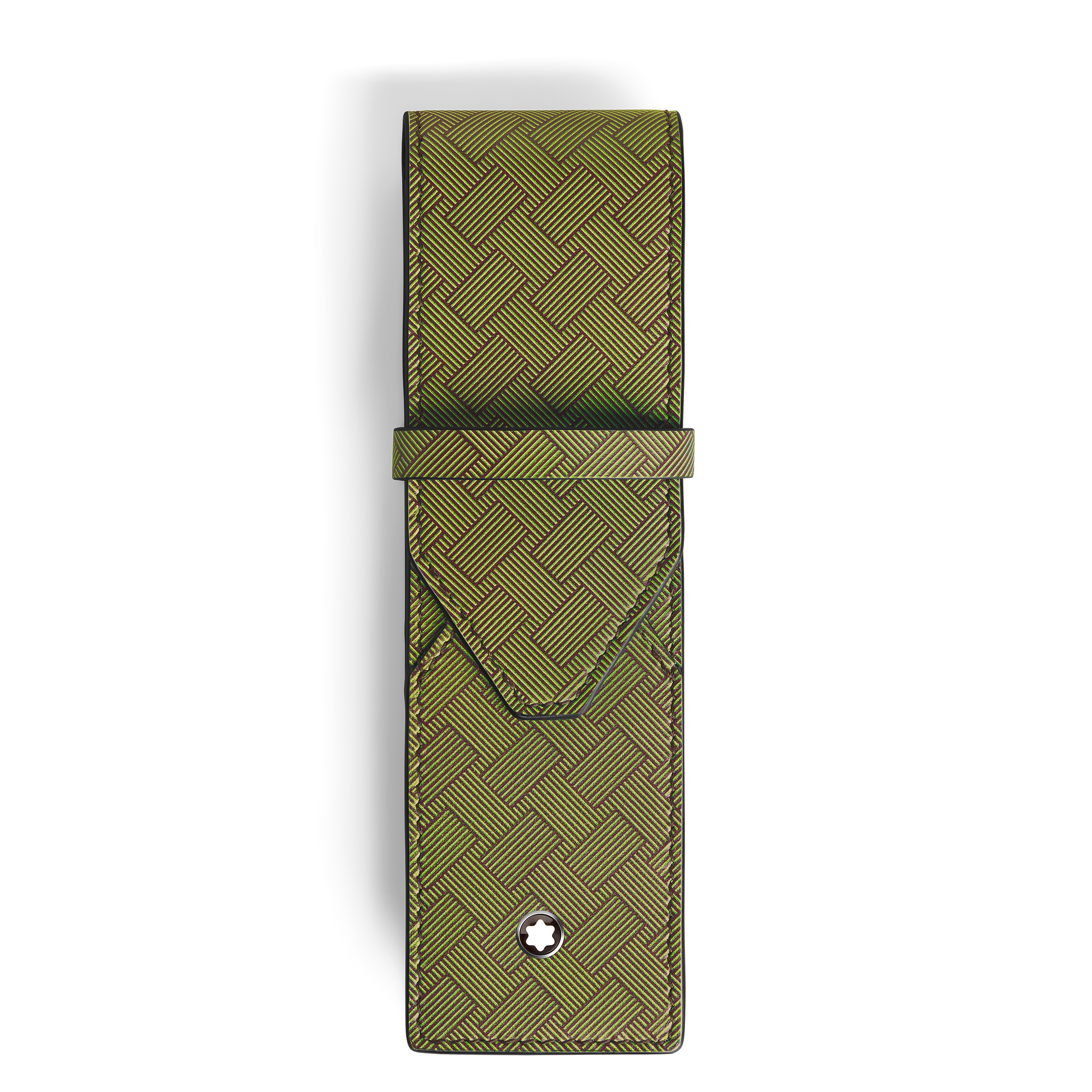 风尚3.0系列2支装笔袋双色款（青柠绿配波尔多红）