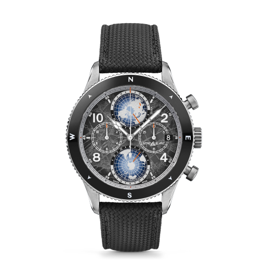 万宝龙1858系列南北半球世界时无氧计时码表 海拔八千米限量款（全球290枚）