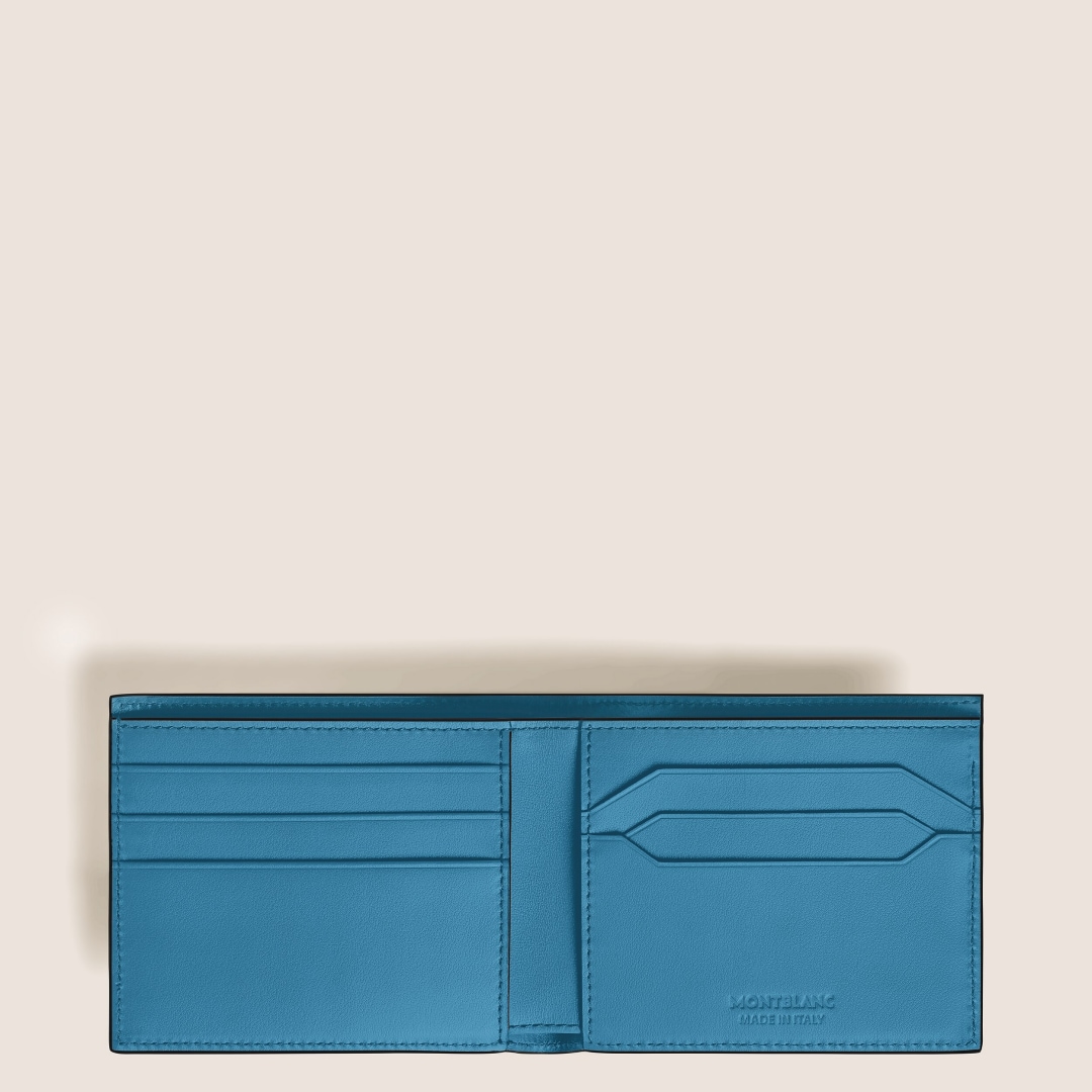 大班系列墨韵6卡位钱夹 雾霾蓝