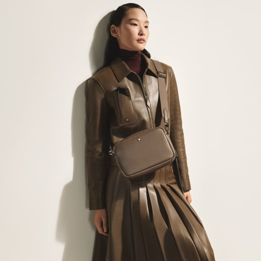 粒纹相机包 榛果棕