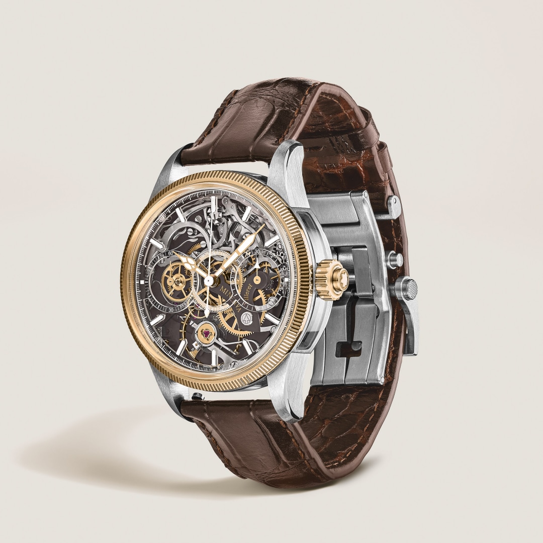 美耐华反转机芯单按钮计时腕表 沙砾棕（全球100枚）