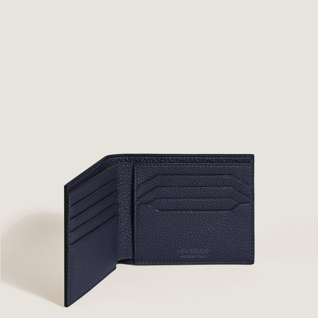 软皮精选系列8卡位钱夹 午夜蓝