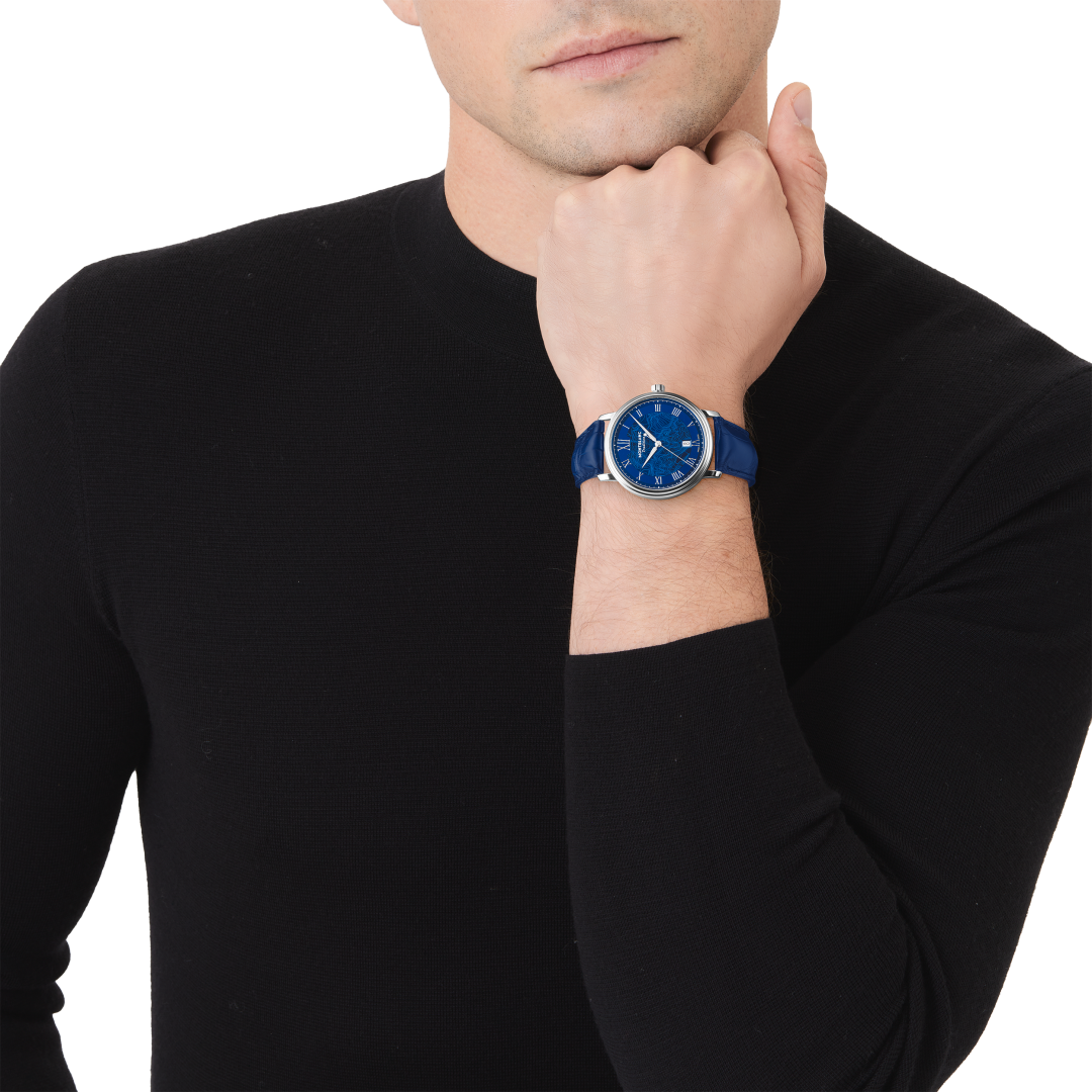 万宝龙传统系列日期自动上链腕表 午夜蓝