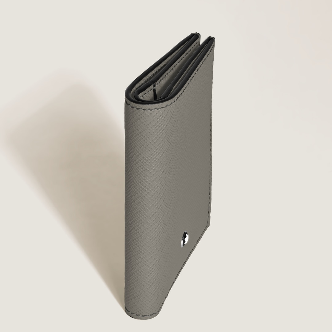 匠心系列4卡位迷你钱夹 典雅灰